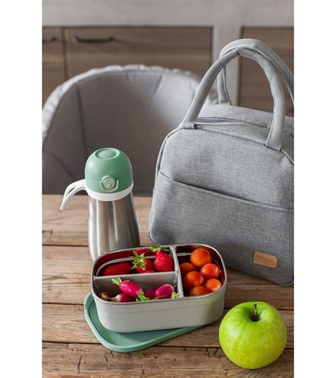 beaba stainless steel lunch box|Lunch box sage green .